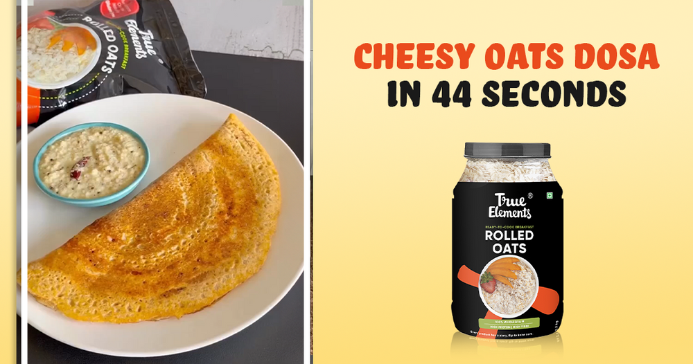 Cheesy Rolled Oats Dosa Recipe