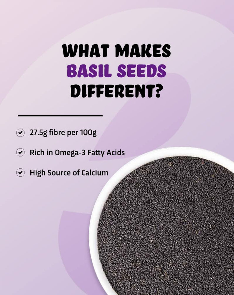 
                  
                    Basil (Sabja) Seeds - High in Calcium
                  
                