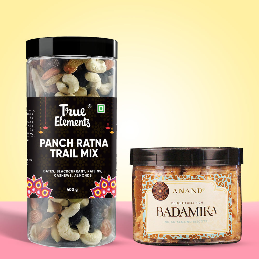 Panch Ratna Trail Mix 400gm + Badamika 225 gms (Anand Sweets) - Combo