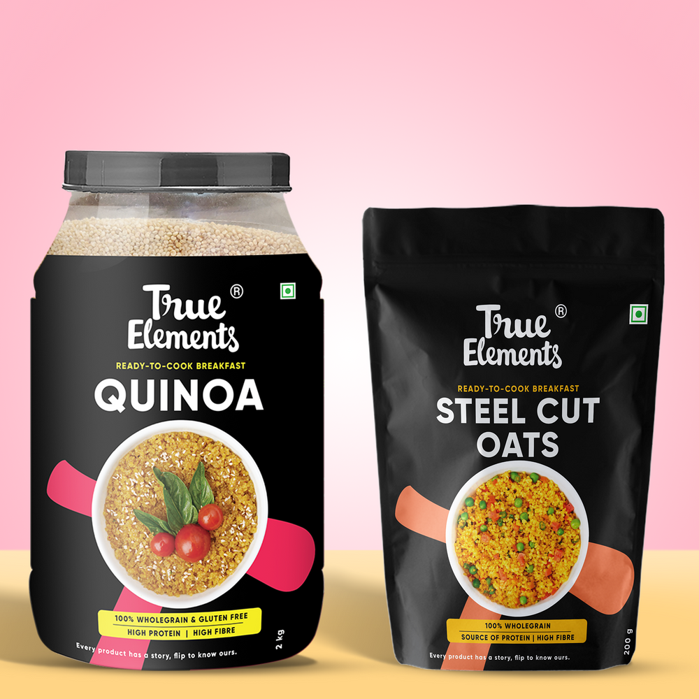 
                  
                    Quinoa and Steel Cut Oats Combo  (Quinoa 2kg & Steel Cut Oats 200gm)
                  
                