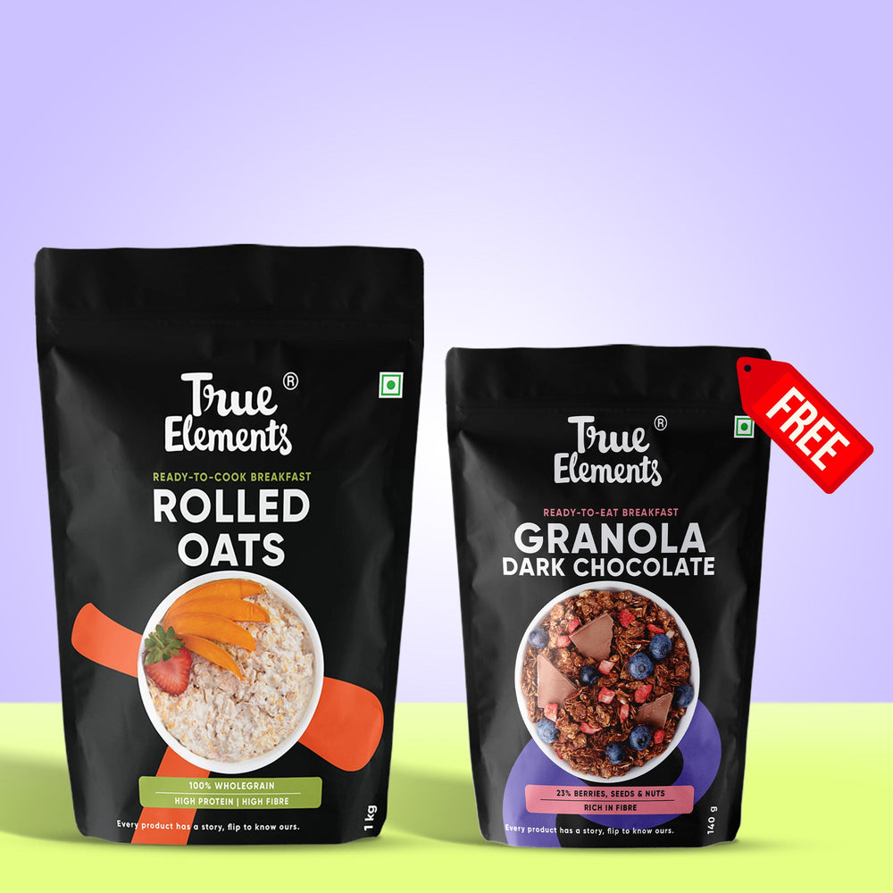 
                  
                    Rolled Oats 1Kg (Get Chocolate Granola 140gm FREE)
                  
                
