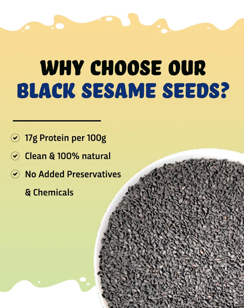 
                  
                    Raw Black Sesame Seeds - Controls Sugar Levels
                  
                