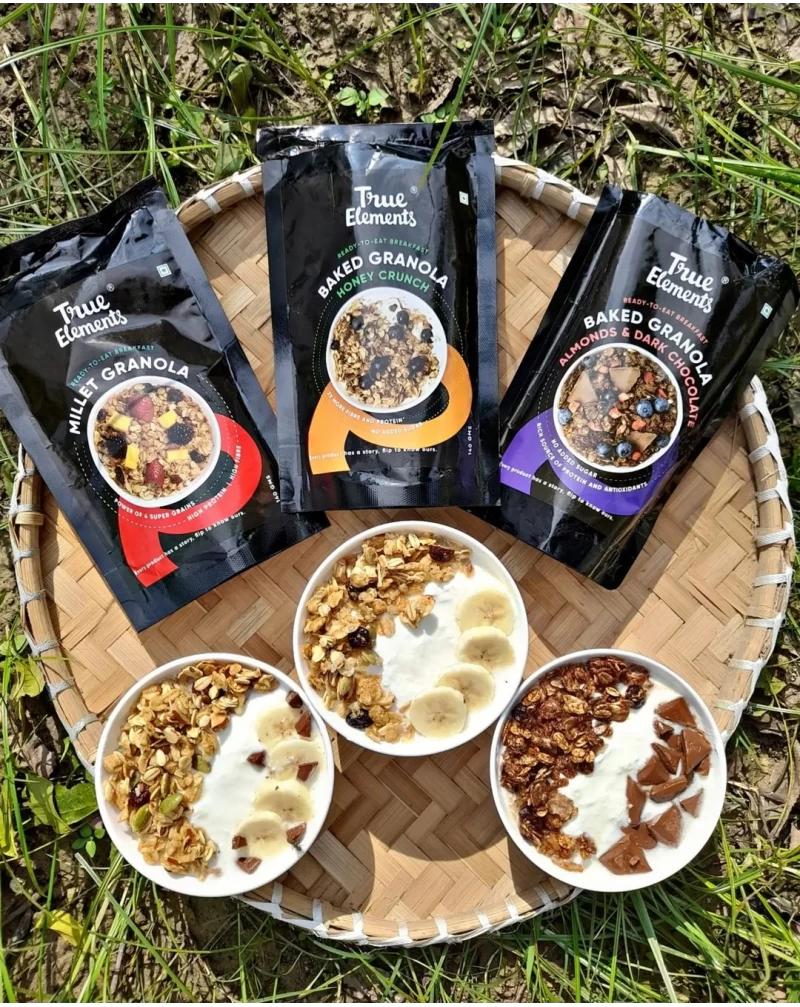
                  
                    Wholegrain Granola Combo - Pack of 3 (Baked Granola Almonds And Dark Chocolate 140gm, Millet Granola 140gm & Fruit And Nut Granola 140gm)
                  
                