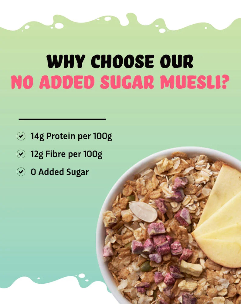 
                  
                    FREE 700g Refill Pack with No Added Sugar Muesli 1kg
                  
                