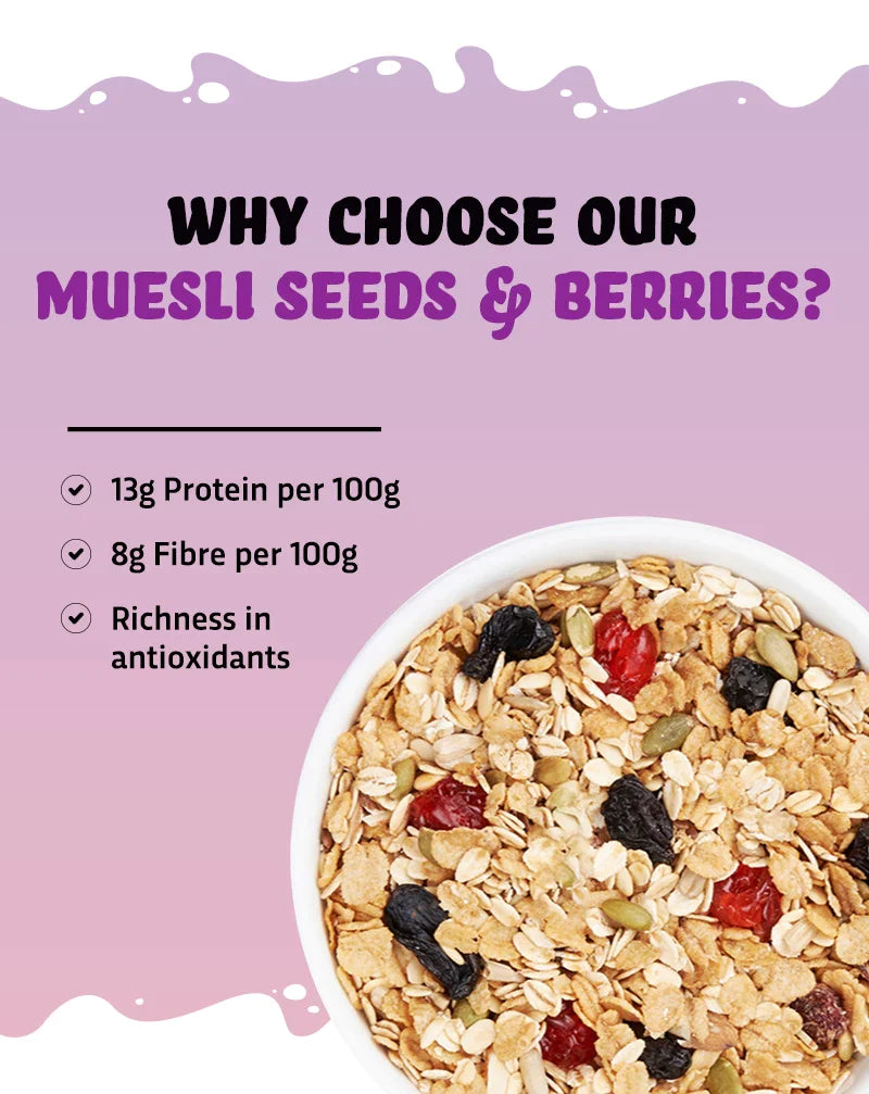 
                  
                    Seeds And Berries Muesli
                  
                