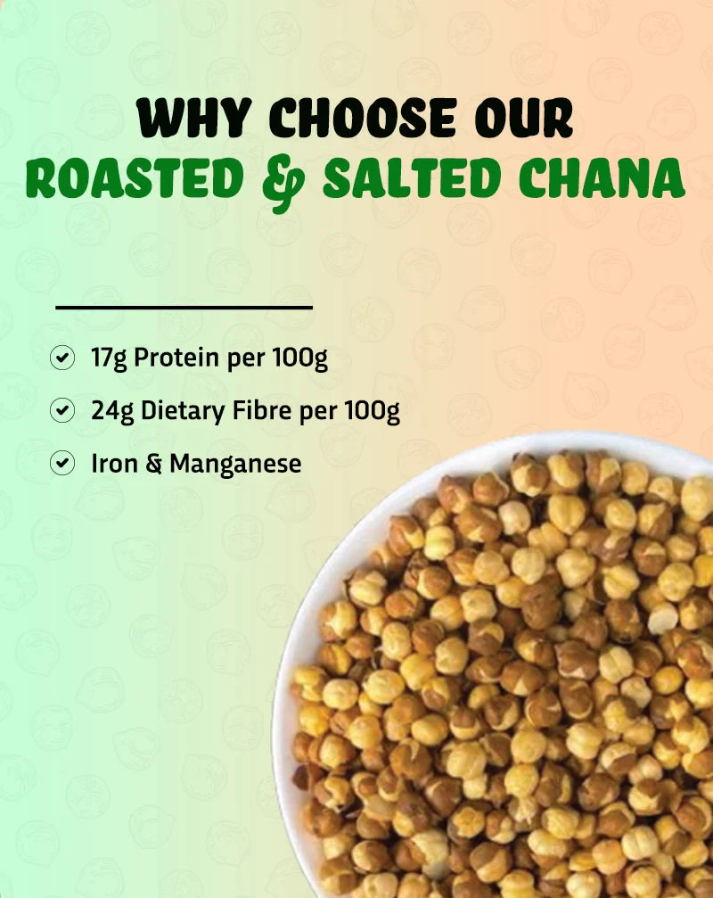 
                  
                    Roasted And Salted Chana 140gm - Pack of 2
                  
                