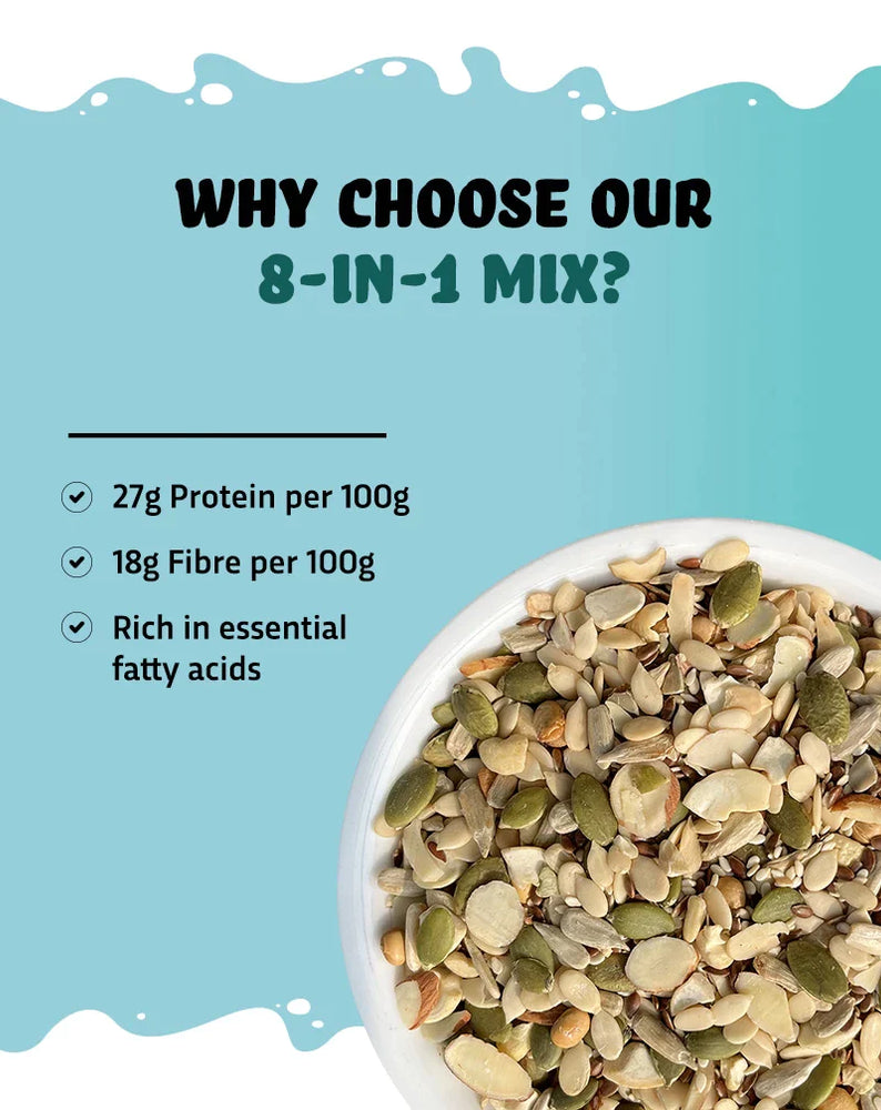 
                  
                    8 in 1 Seeds Mix - High in Protein 500g
                  
                