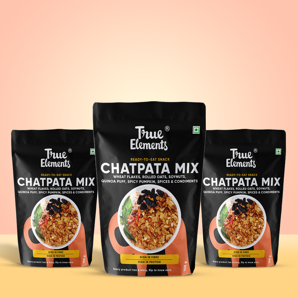 True Elements Chatpata Mix 300gm (100gm x Pack Of 3) Combo
