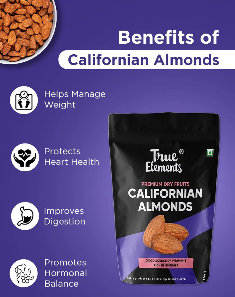 
                  
                    Californian Almonds - 100% Natural & Whole Almonds
                  
                