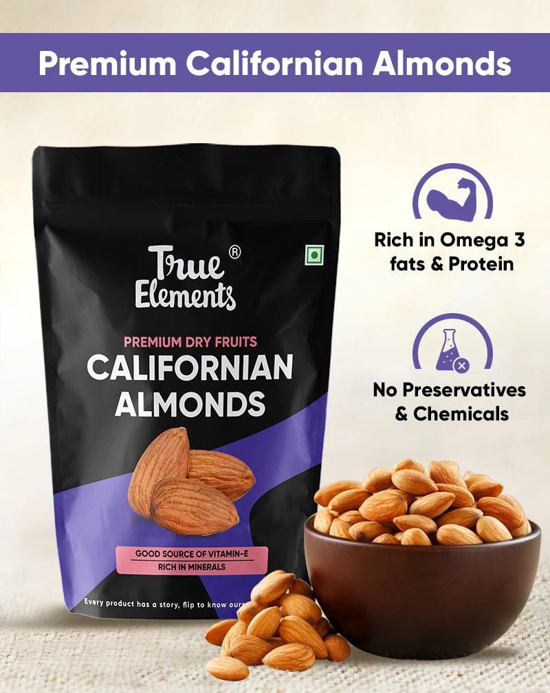 
                  
                    Californian Almonds - 100% Natural & Whole Almonds
                  
                